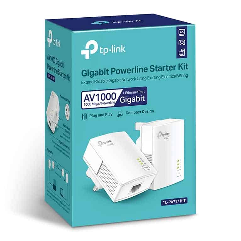 (image for) TP-LINK AV1000 Gigabit Powerline Homeplug Starter Kit